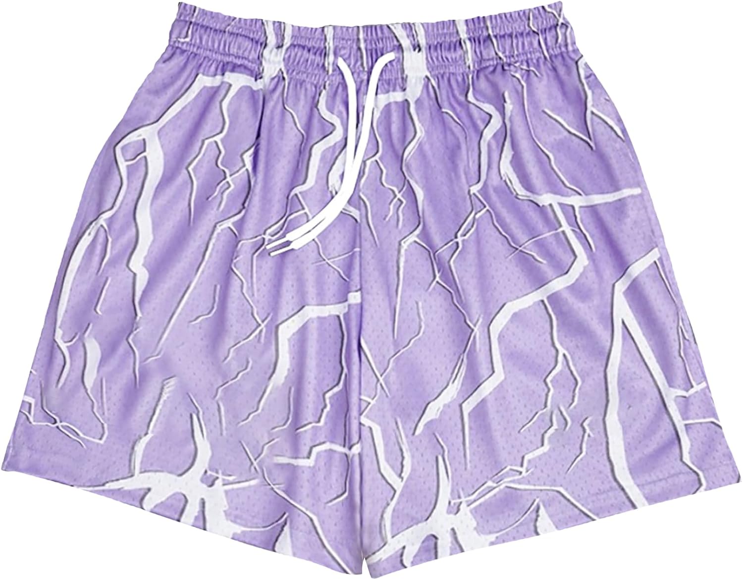 DIOTSR Mens Graphic Print Shorts Cool Mesh Basketball Shorts